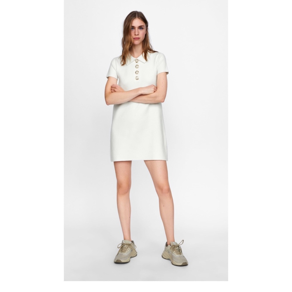 Zara dress with faux pearls